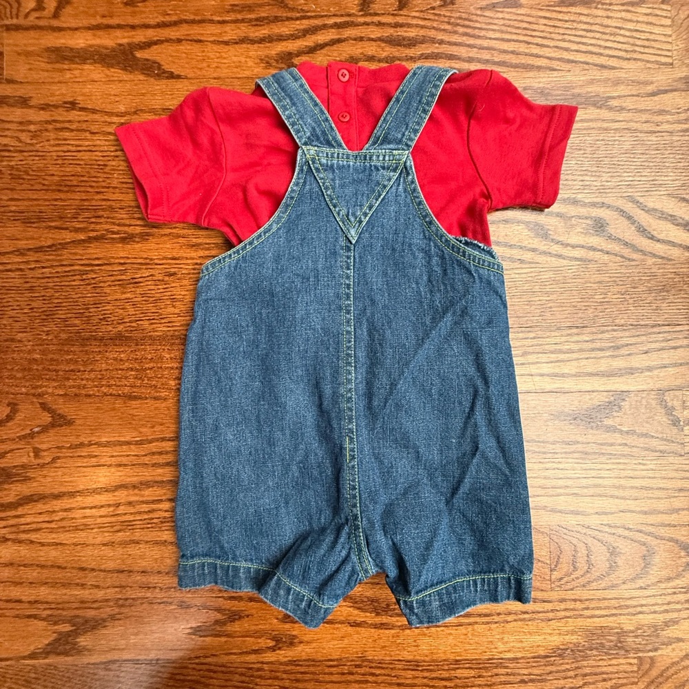 NEW Vintage Shortalls Set 6-9 Months - Picture 9 of 14